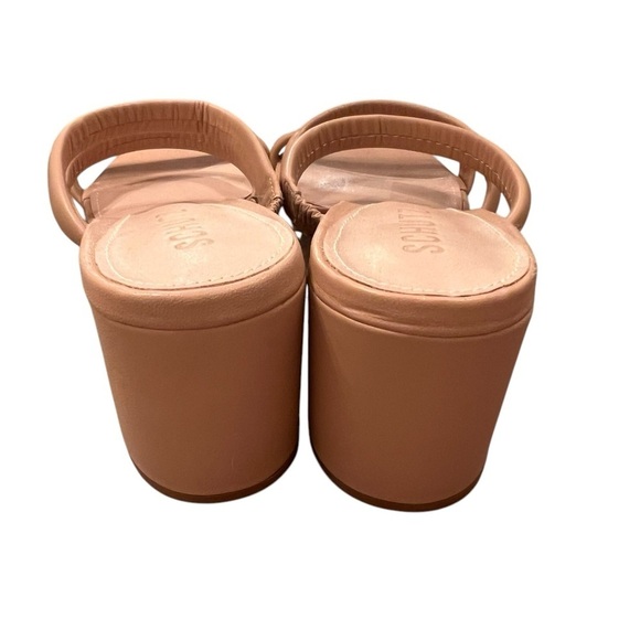 NWOB Schutz Women’s Olly Mid Block Nappa Leather Sandals in Honey Beige size 10 - Picture 7 of 8